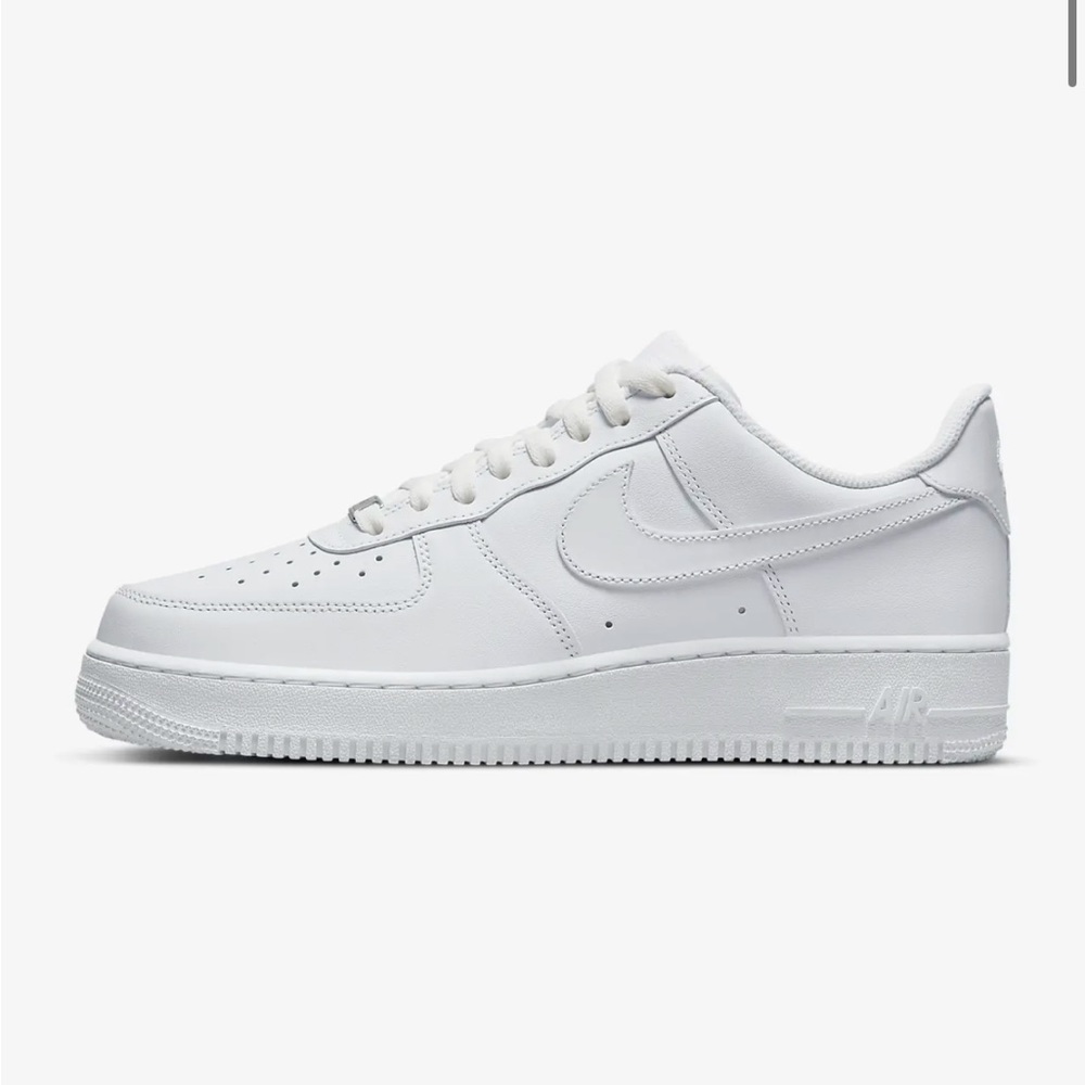 White low top Air Force ones men